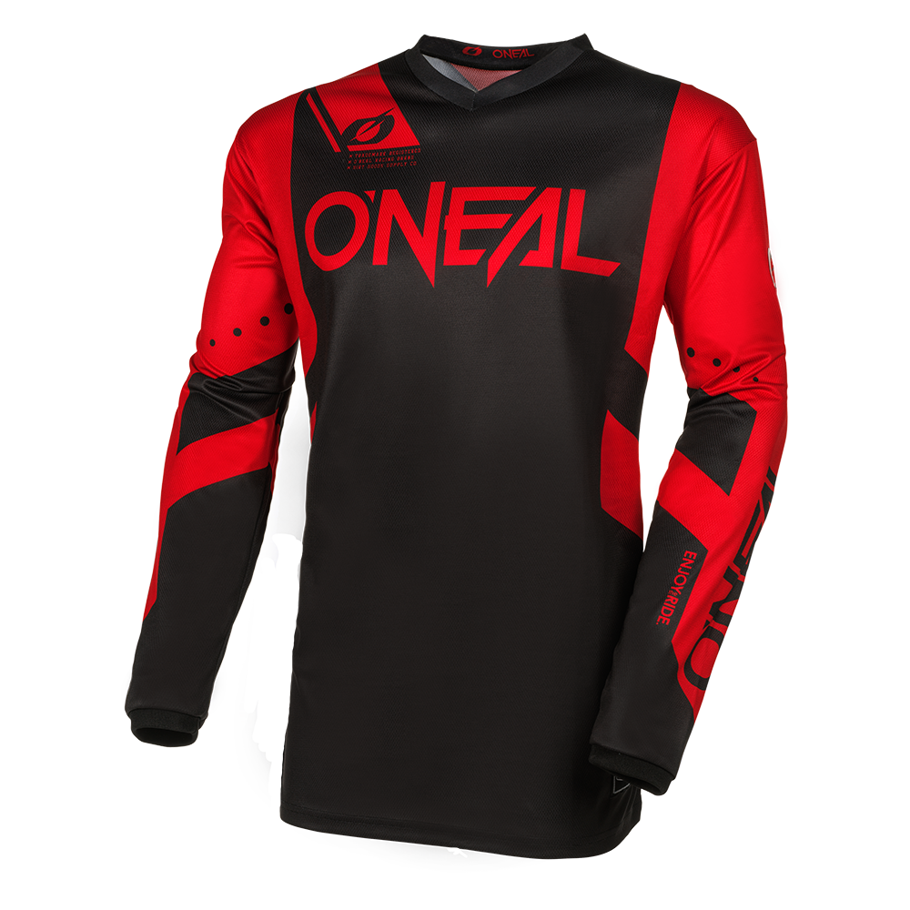 Мотокрос блуза O`NEAL ELEMENT RACEWEAR BLACK/RED V.24