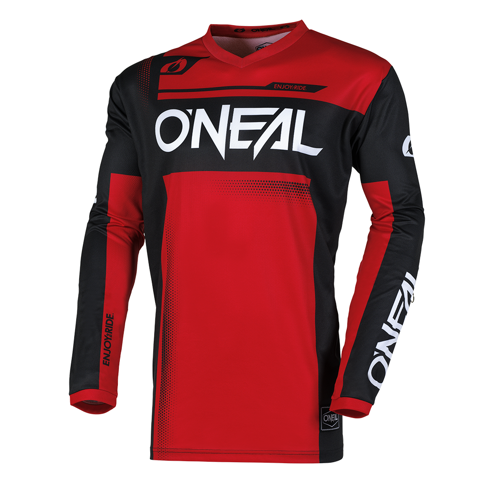 Мотокрос блуза O`NEAL ELEMENT RACEWEAR BLACK/RED V.25