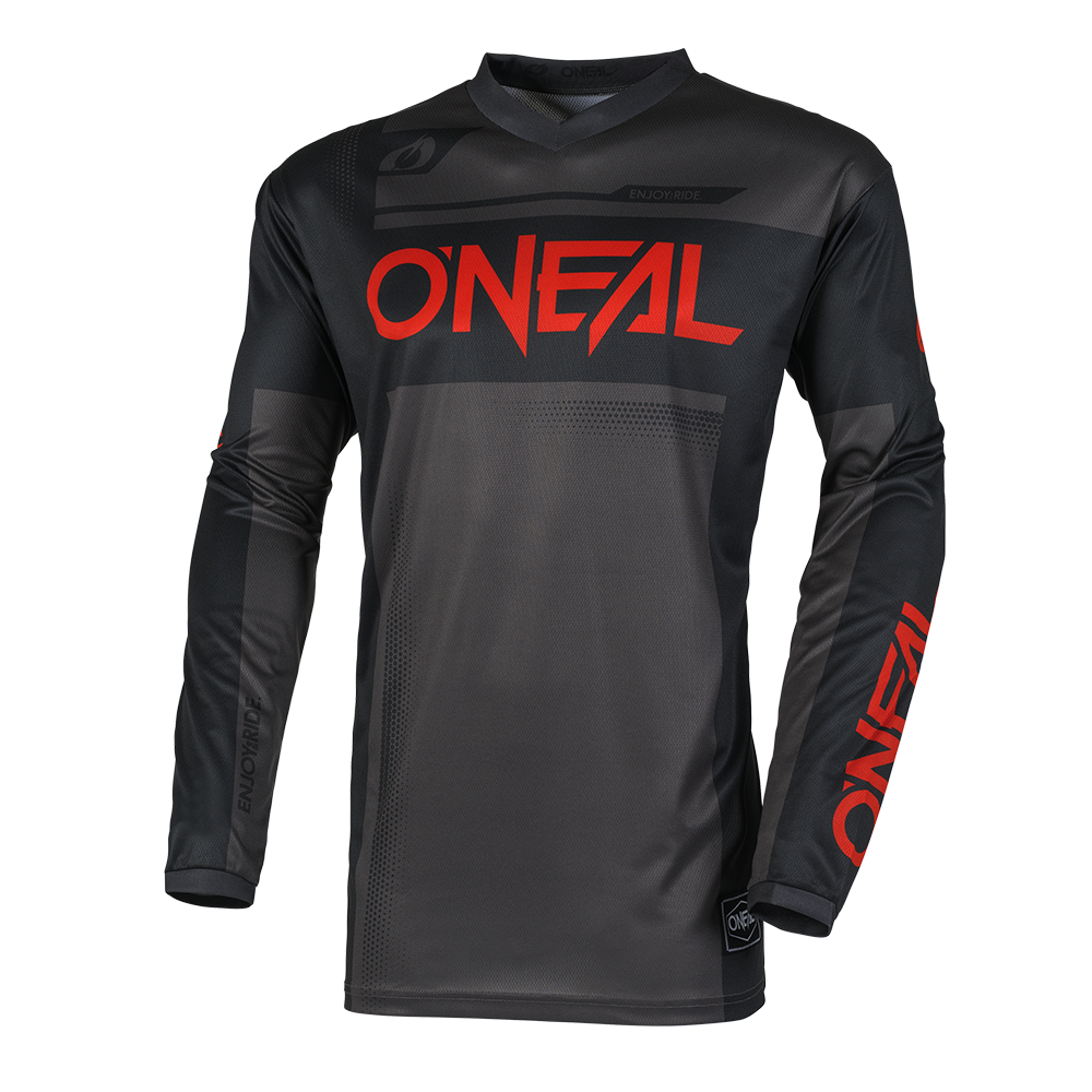 Детска мотокрос блуза O'NEAL ELEMENT RACEWEAR BLACK/GRAY/RED V.25