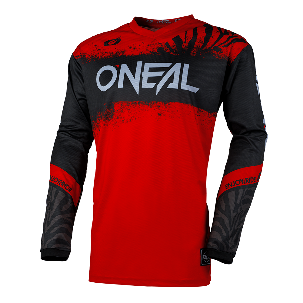 Мотокрос блуза O'NEAL ELEMENT SHOCKER BLACK/RED V.25