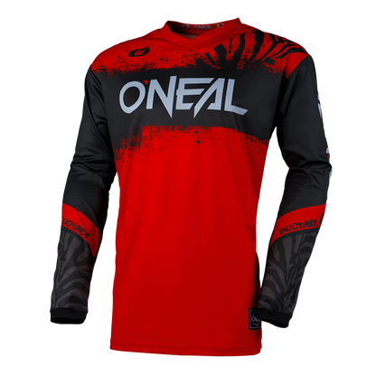 Мотокрос блуза O'NEAL ELEMENT SHOCKER BLACK/RED V.25