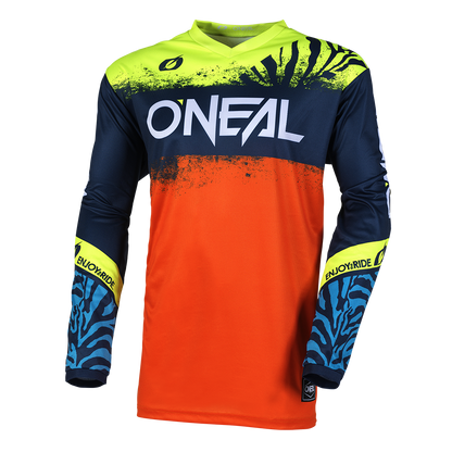 Детска мотокрос блуза O'NEAL ELEMENT SHOCKER BLUE/ORANGE V.25