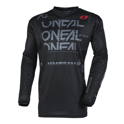 Мотокрос блуза O'NEAL ELEMENT STATIC BLACK/GRAY V.25
