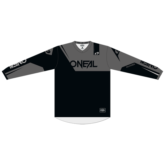 Детска мотокрос блуза O'NEAL ELEMENT RACEWEAR BLACK/GRAY V.26