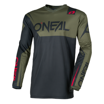 Мотокрос блуза O`NEAL ELEMENT RACEWEAR BLACK/OLIVE V.26