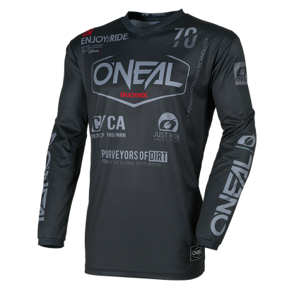 Мотокрос блуза O`NEAL ELEMENT BRAND BLACK/GRAY V.26