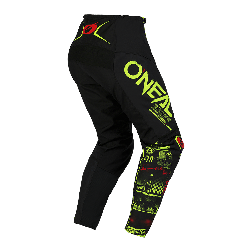 Мотокрос брич O'NEAL ELEMENT ATTACK V.23 BLACK/NEON YELLOW