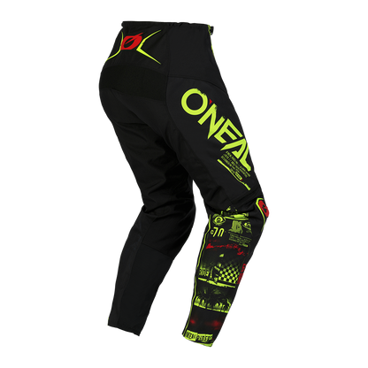 Мотокрос брич O'NEAL ELEMENT ATTACK V.23 BLACK/NEON YELLOW
