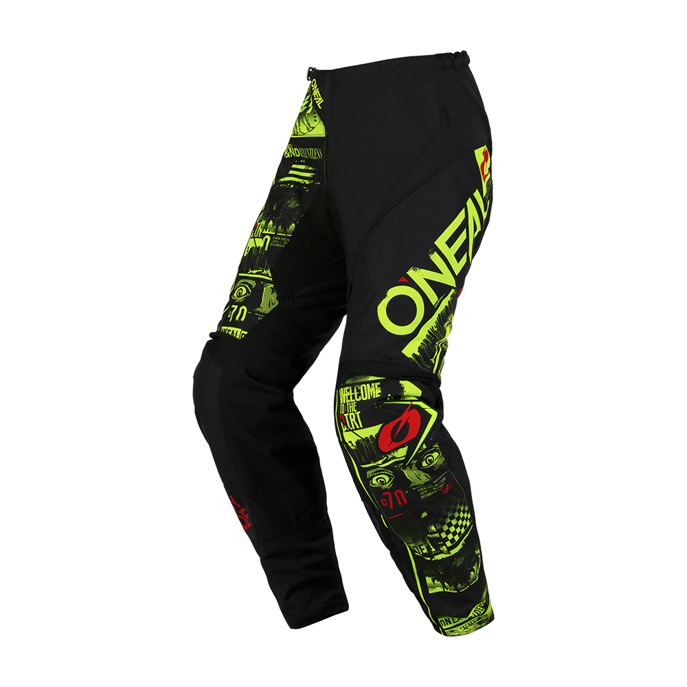 Мотокрос брич O'NEAL ELEMENT ATTACK V.23 BLACK/NEON YELLOW