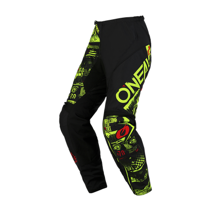 Мотокрос брич O'NEAL ELEMENT ATTACK V.23 BLACK/NEON YELLOW