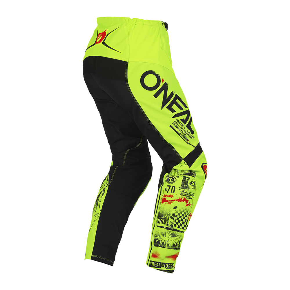 Детски мотокрос брич O'NEAL ELEMENT ATTACK V.23 NEON YELLOW/BLACK