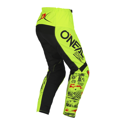 Детски мотокрос брич O'NEAL ELEMENT ATTACK V.23 NEON YELLOW/BLACK