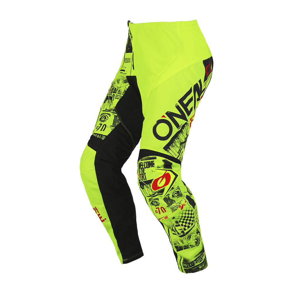 Детски мотокрос брич O'NEAL ELEMENT ATTACK V.23 NEON YELLOW/BLACK