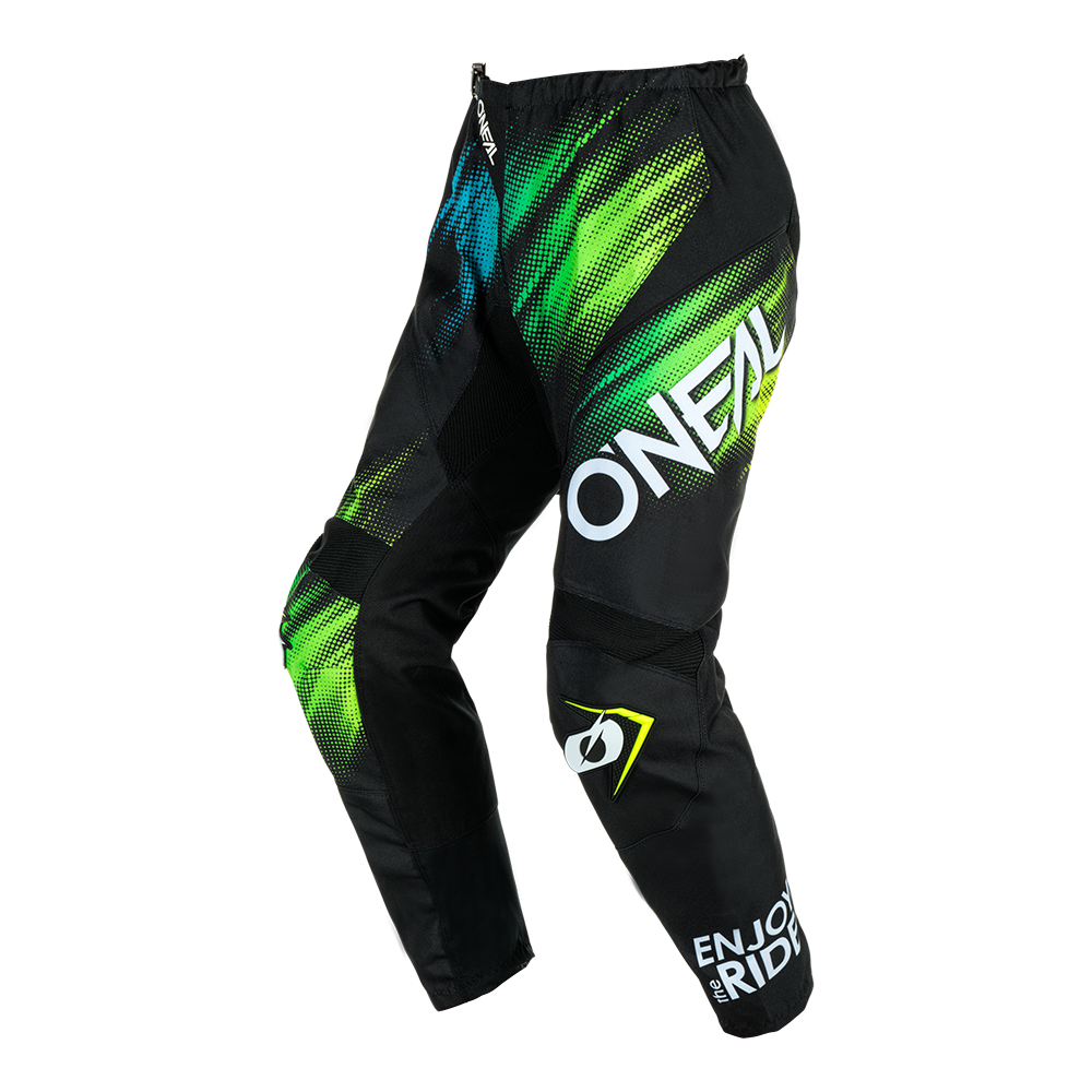 Мотокрос брич O'NEAL ELEMENT VOLTAGE BLACK/GREEN