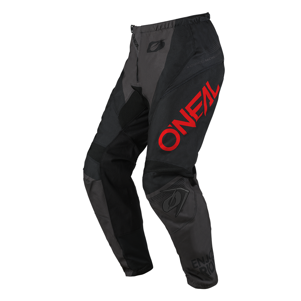 Детски мотокрос брич O'NEAL ELEMENT RACEWEAR BLACK/GRAY/RED V.25