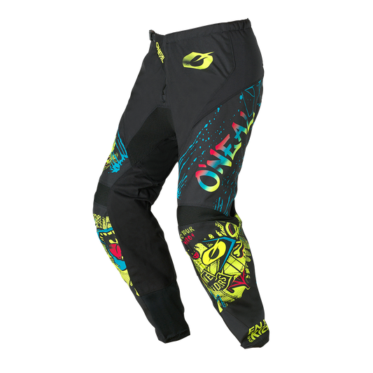 Детски мотокрос брич O'NEAL ELEMENT RANCID BLACK/NEON YELLOW V.26