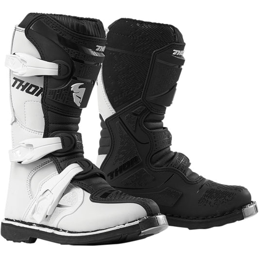 Детски мотокрос ботуши THOR YOUTH BLITZ XP WHITE/BLACK