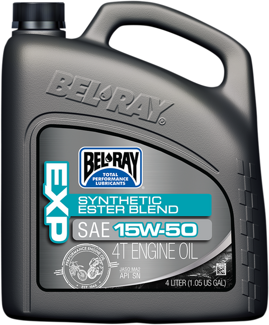 Масло BEL-RAY EXP Synthetic Ester Blend 4T 15W-50 4L