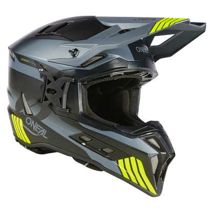 Ендуро каска O'NEAL EX-SRS HITCH BLACK/GRAY/NEON YELLOW V.24