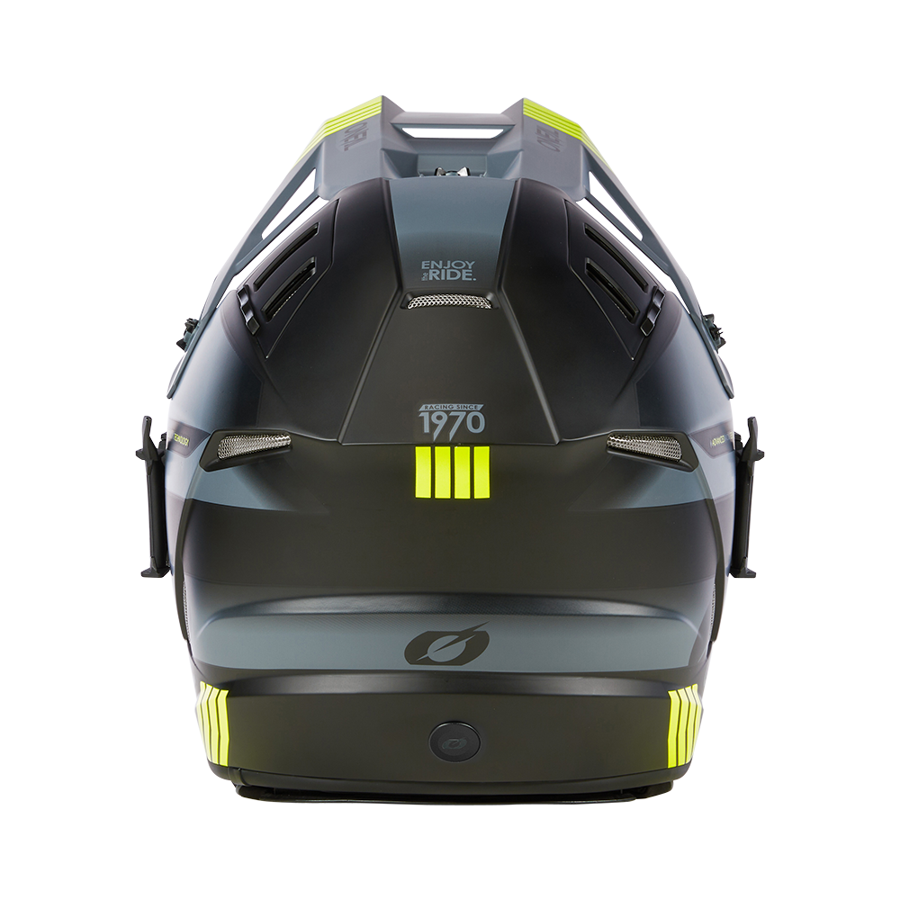 Ендуро каска O'NEAL EX-SRS HITCH BLACK/GRAY/NEON YELLOW V.24