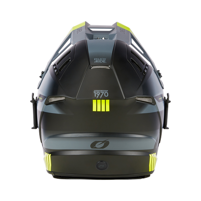 Ендуро каска O'NEAL EX-SRS HITCH BLACK/GRAY/NEON YELLOW V.24