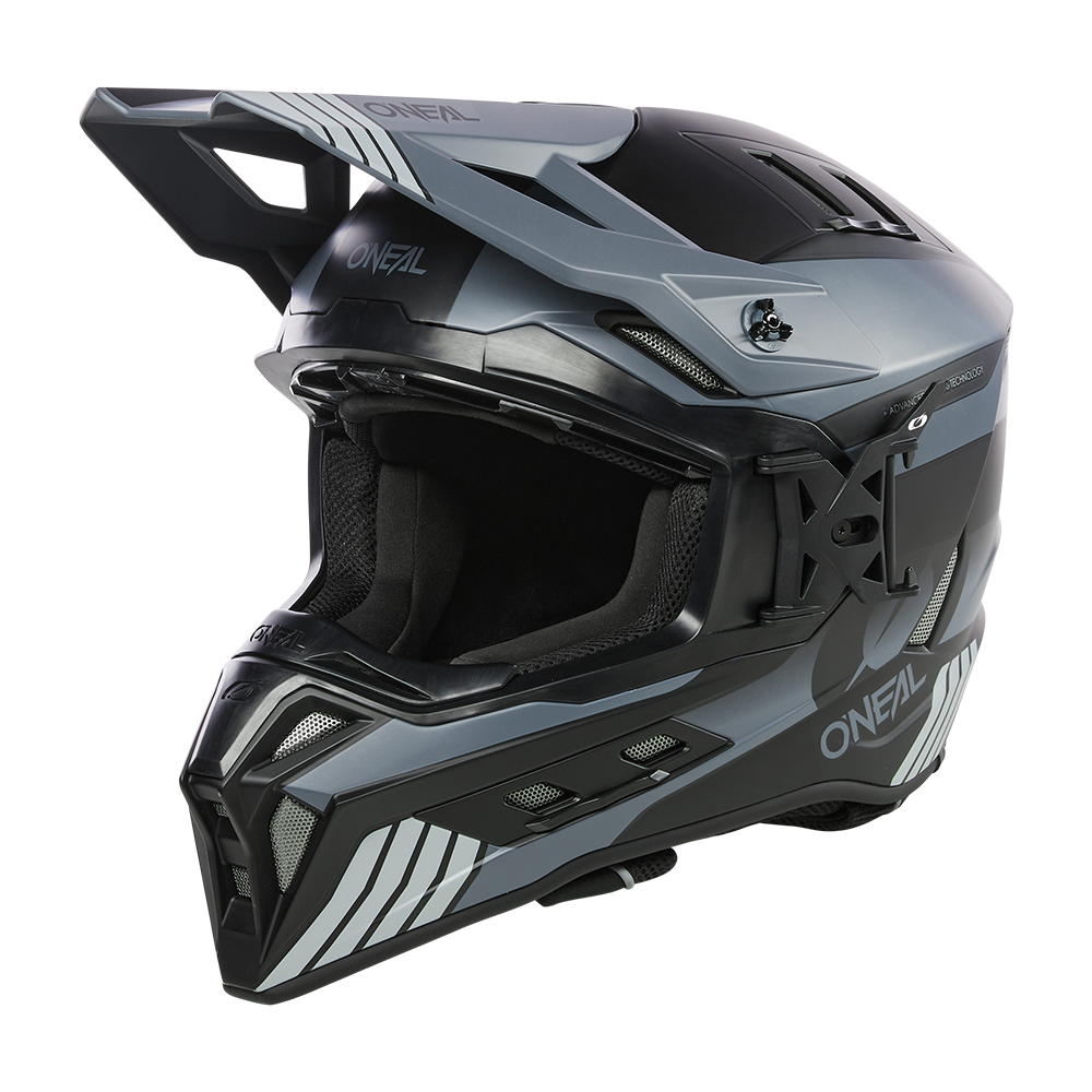 Ендуро каска O'NEAL EX-SRS HITCH BLACK/GRAY V.24