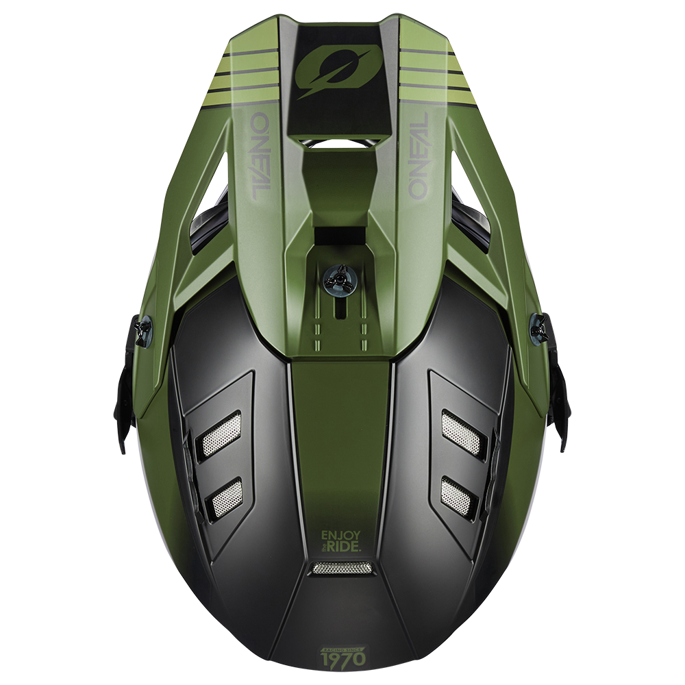 Ендуро каска O'NEAL EX-SRS HITCH BLACK/OLIVE V.24