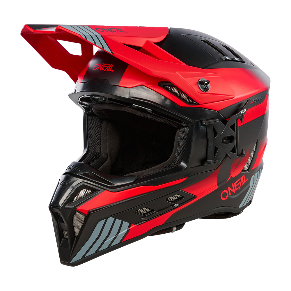 Ендуро каска O'NEAL EX-SRS HITCH BLACK/GRAY/RED V.24