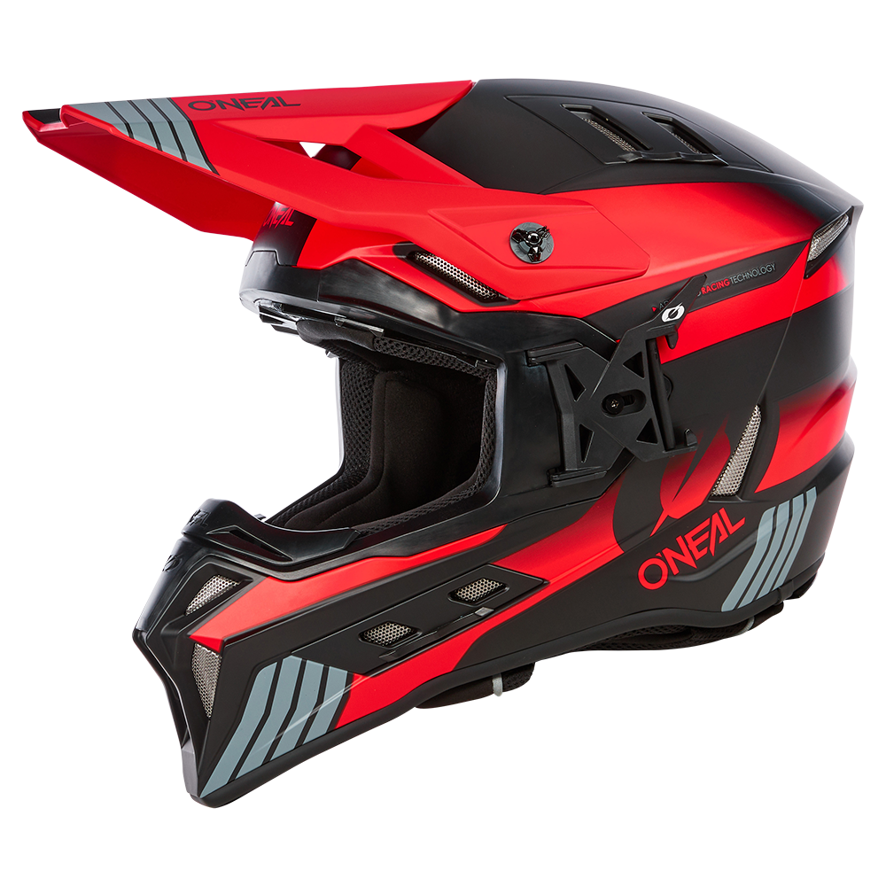 Ендуро каска O'NEAL EX-SRS HITCH BLACK/GRAY/RED V.24