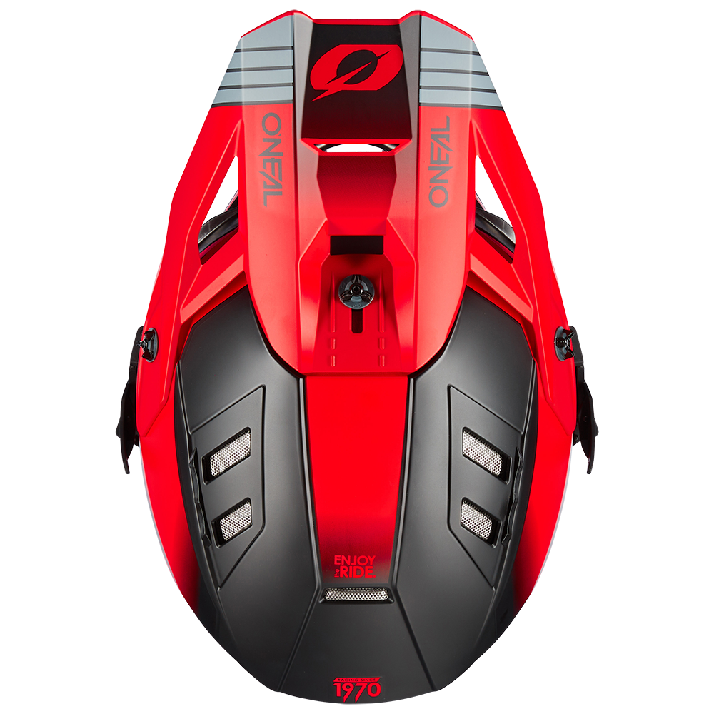 Ендуро каска O'NEAL EX-SRS HITCH BLACK/GRAY/RED V.24