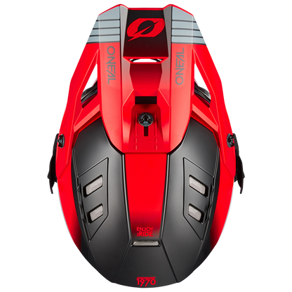 Ендуро каска O'NEAL EX-SRS HITCH BLACK/GRAY/RED V.24