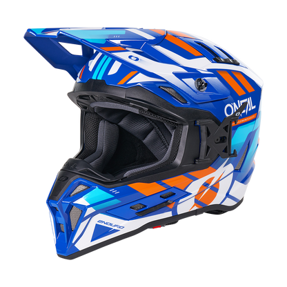 Ендуро каска O'NEAL EX-SRS DUST BLUE/ORANGE V.26