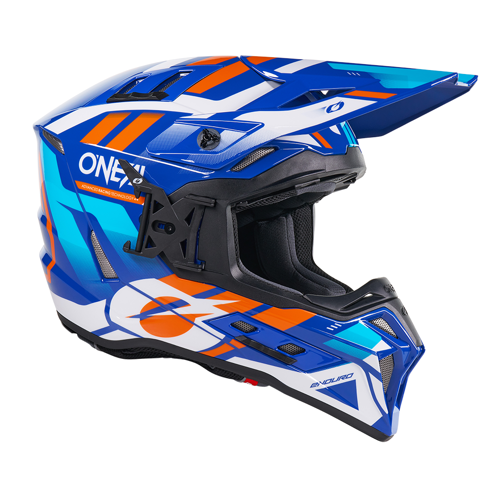 Ендуро каска O'NEAL EX-SRS DUST BLUE/ORANGE V.26