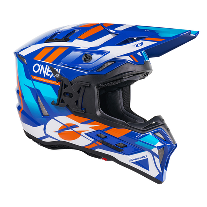 Ендуро каска O'NEAL EX-SRS DUST BLUE/ORANGE V.26