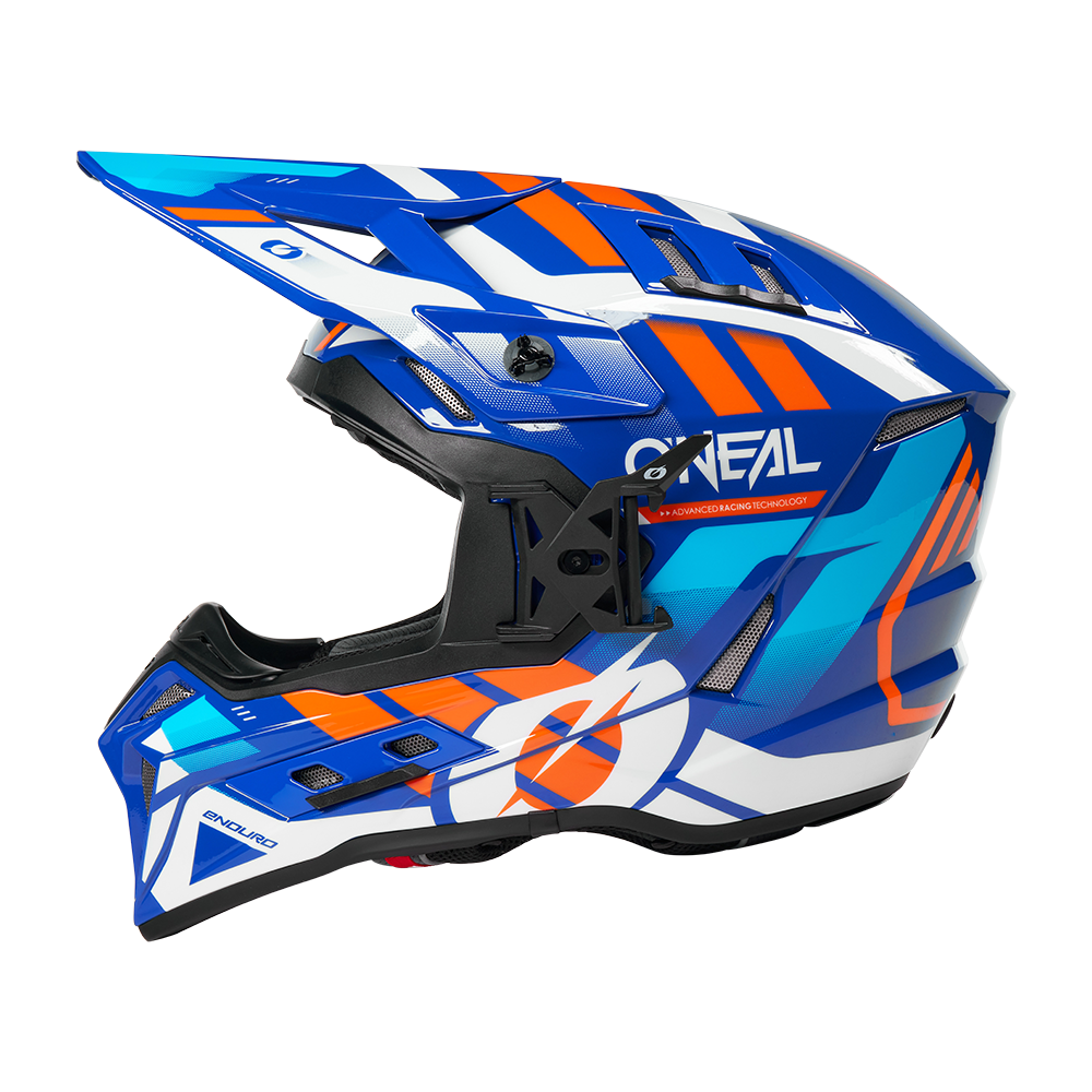 Ендуро каска O'NEAL EX-SRS DUST BLUE/ORANGE V.26