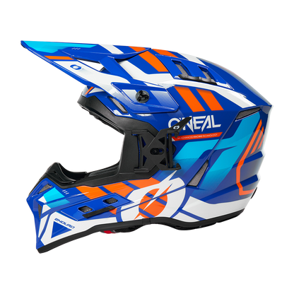 Ендуро каска O'NEAL EX-SRS DUST BLUE/ORANGE V.26