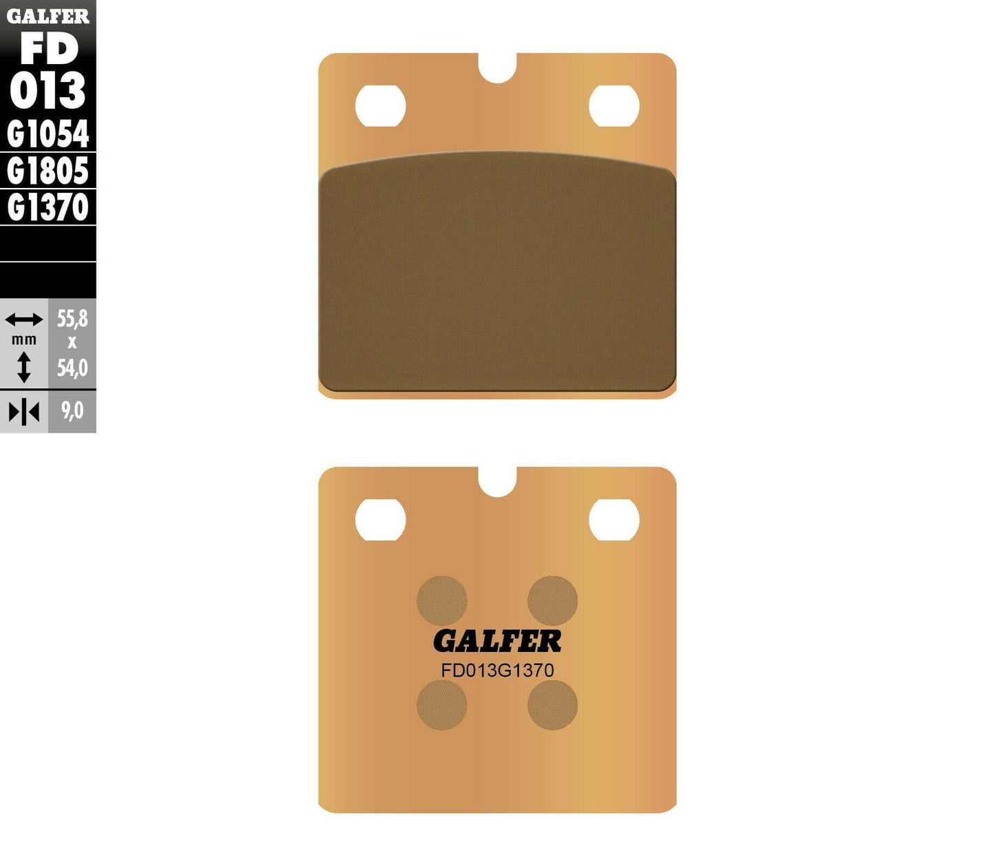 Предни/Задни мото накладки Galfer SINTERED COMPOUNDFD013G1370