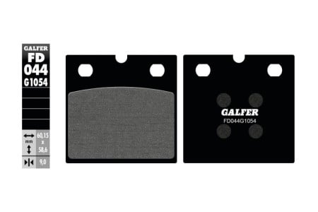 Предни/Задни мото накладки Galfer SEMI METAL FD044G1054