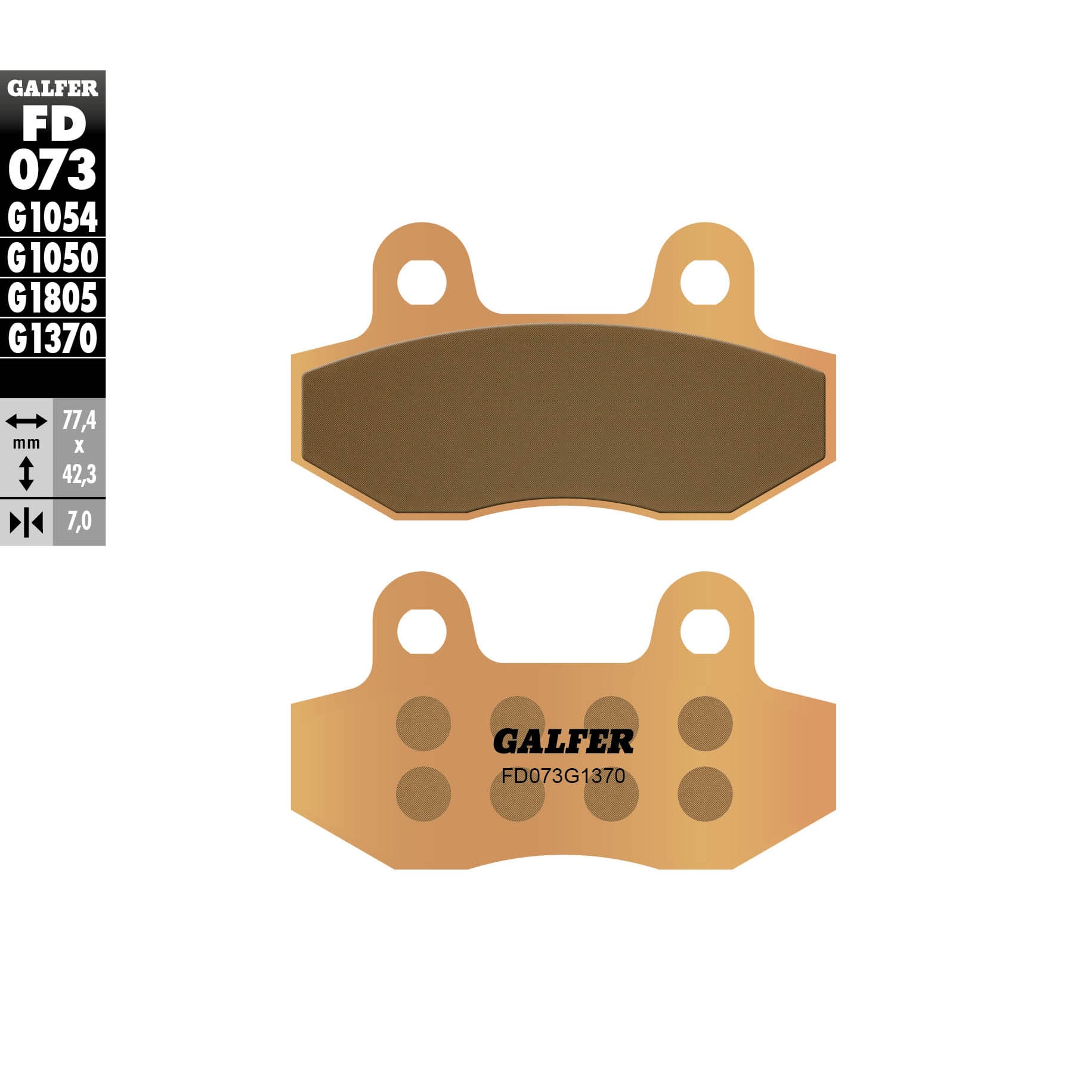 Предни/Задни мото накладки Galfer SINTERED COMPOUND FD073G1370