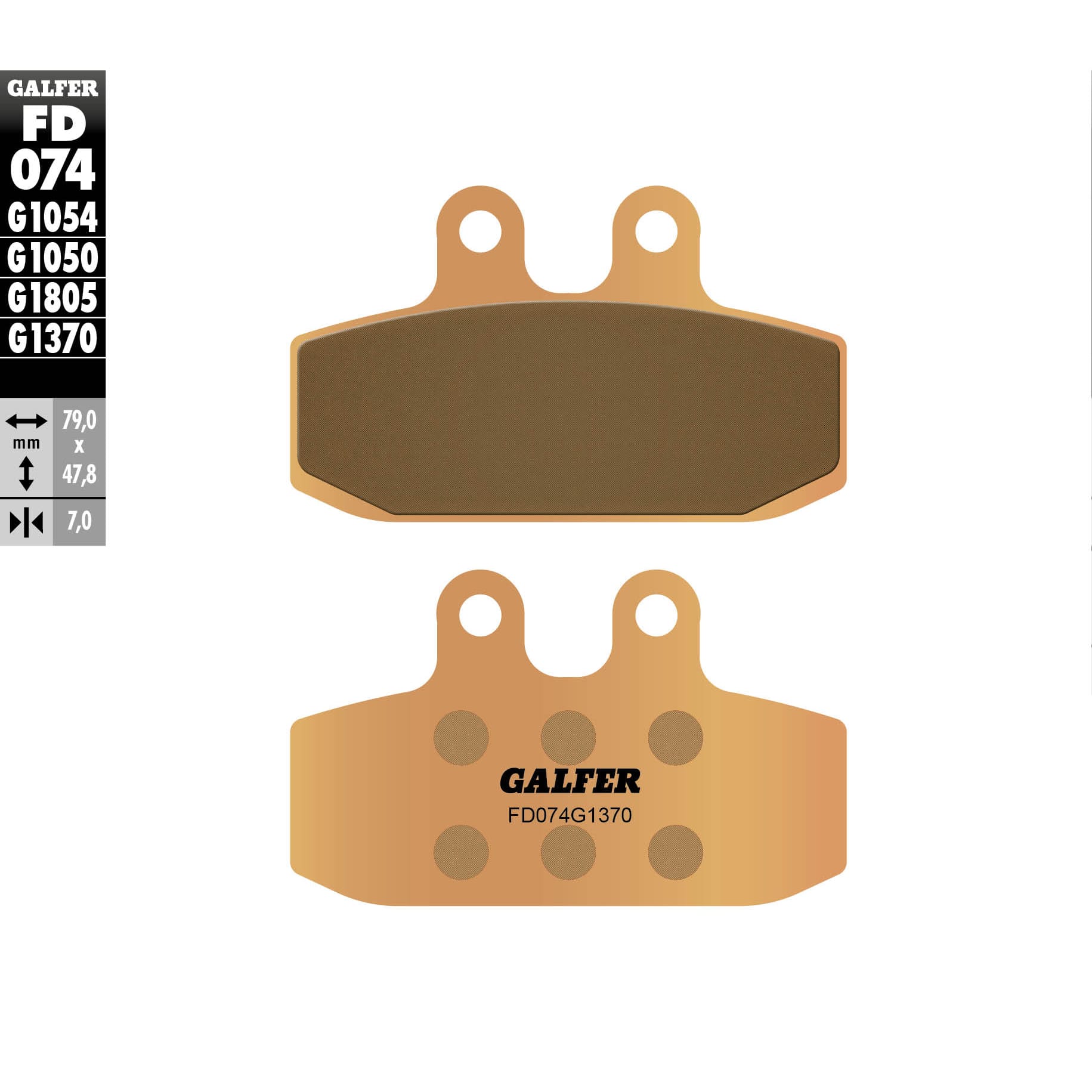 Предни/Задни мото накладки Galfer SINTERED COMPOUND FD074G1370