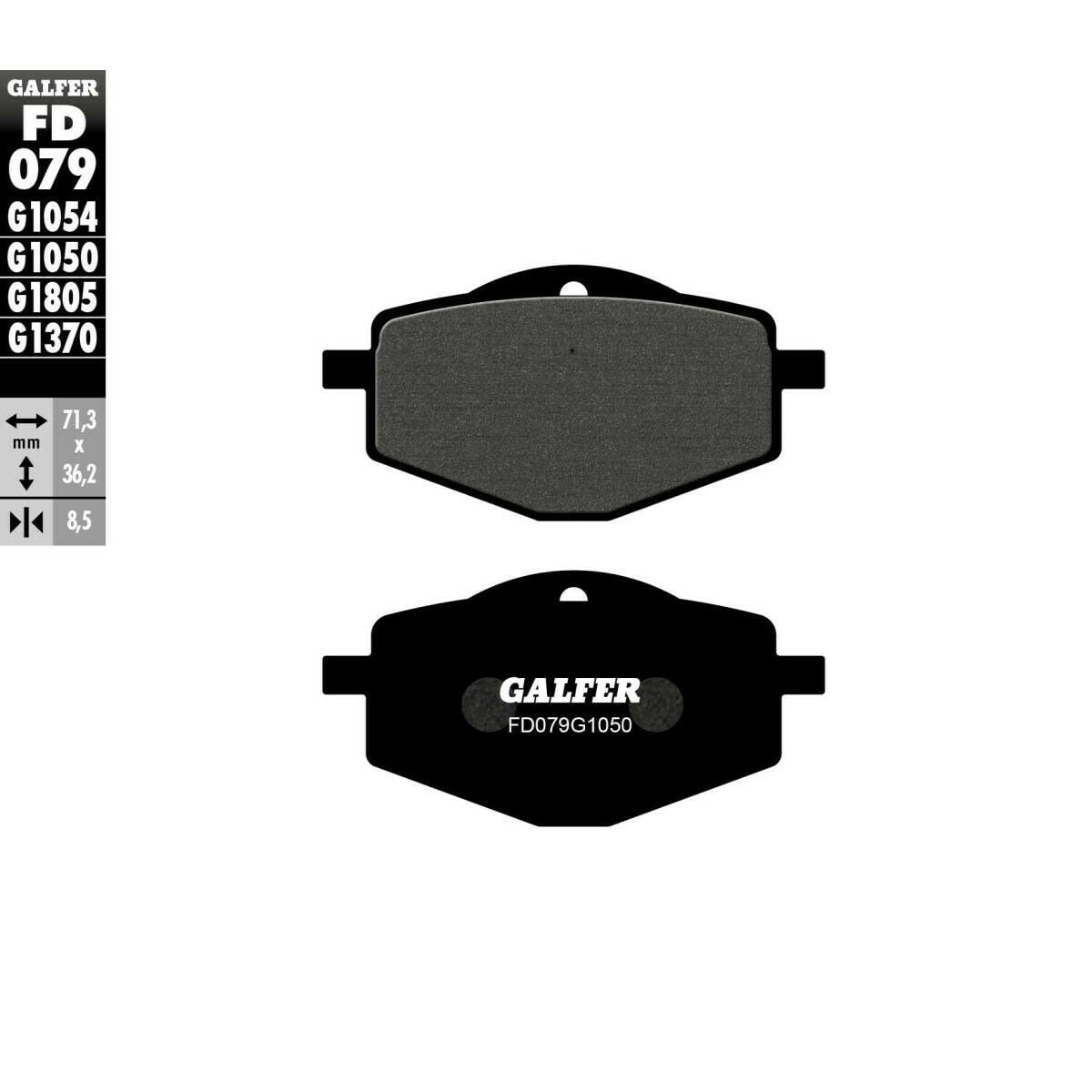 Предни/задни мото накладки Galfer SCOOTER FD079G1050