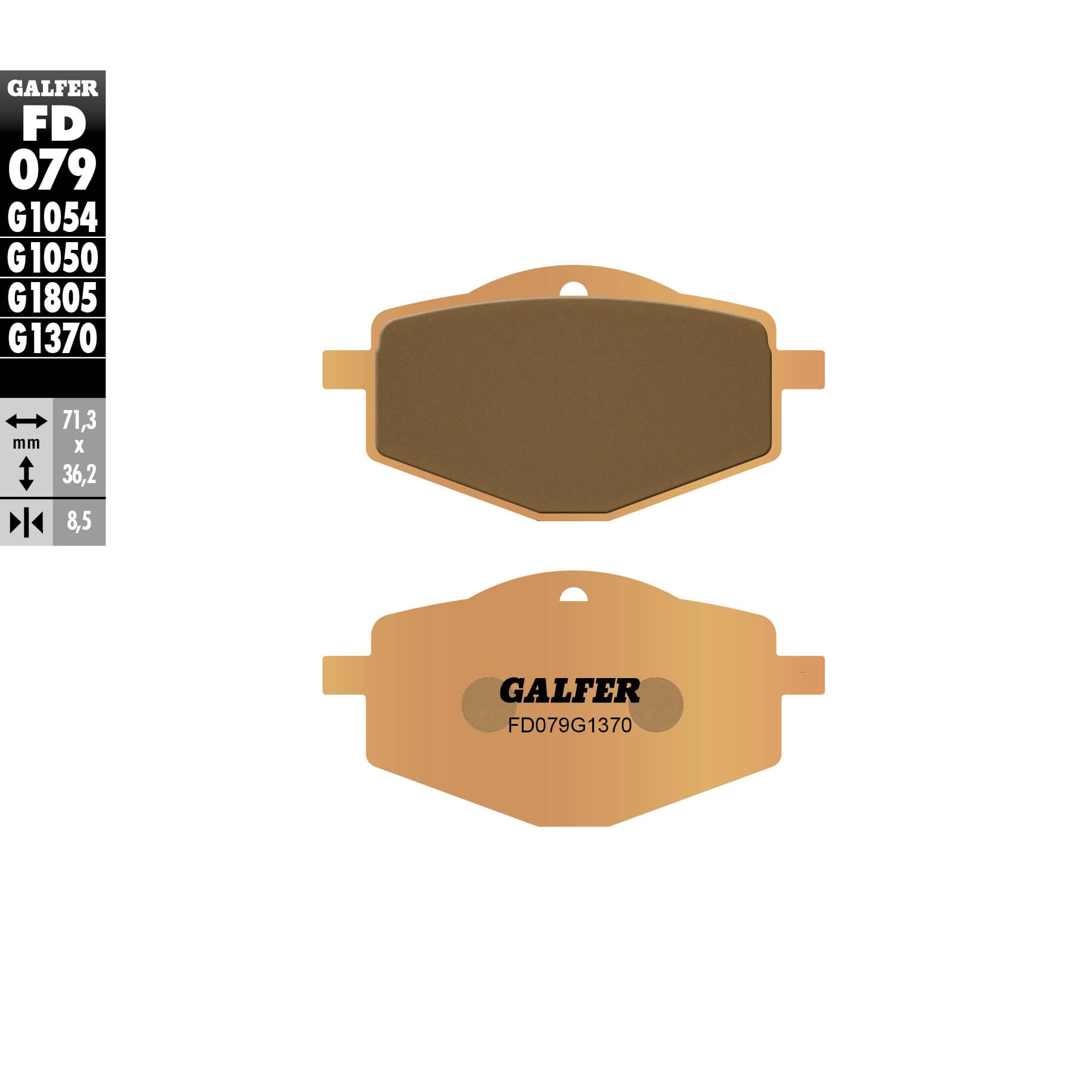 Предни/Задни мото накладки Galfer SINTERED COMPOUND FD079G1370