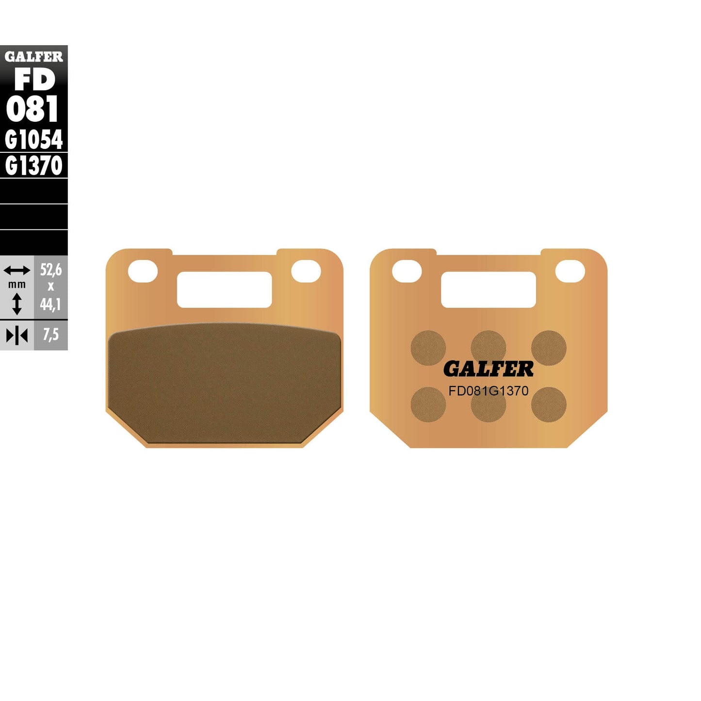 Предни мото накладки Galfer SINTERED COMPOUND FD081G1370