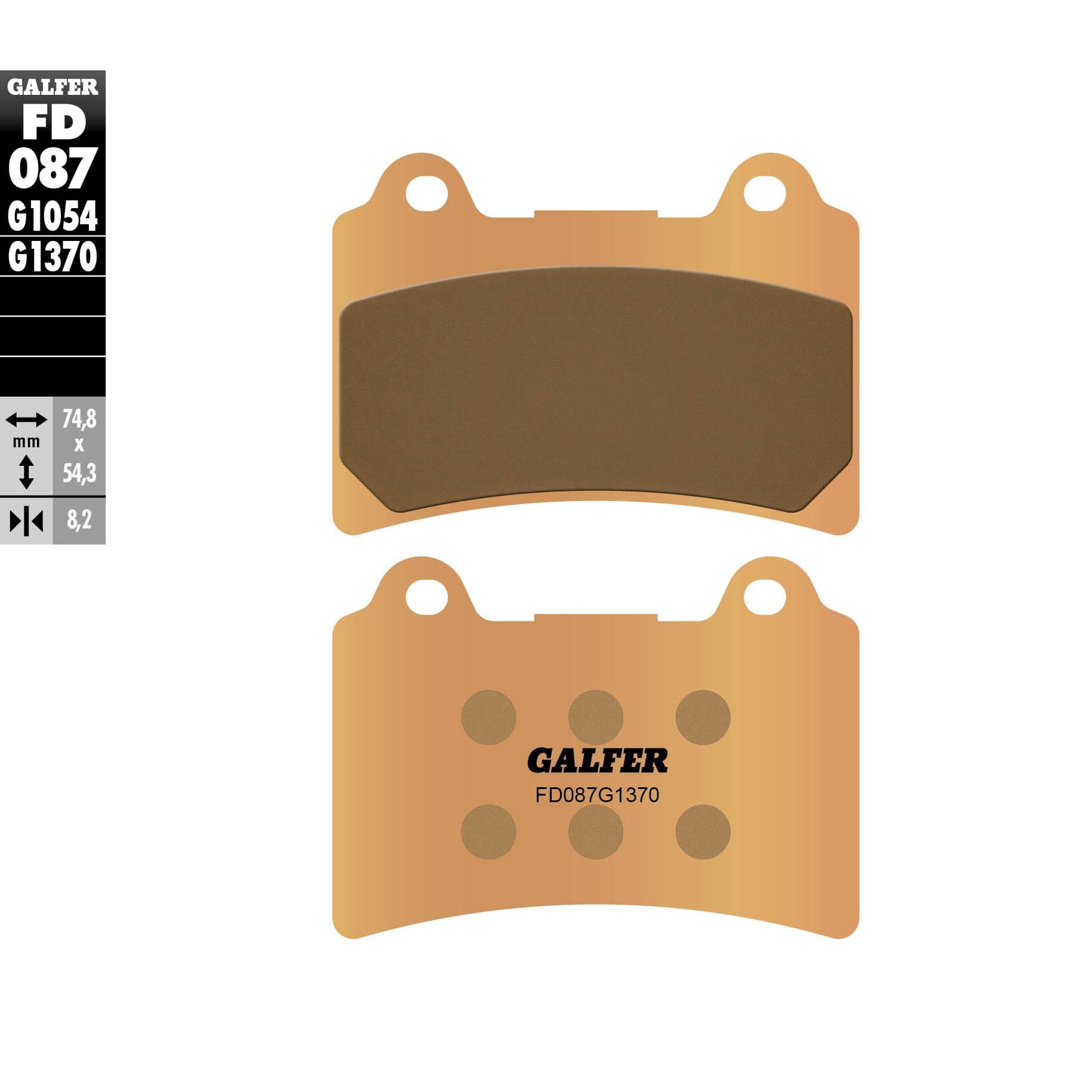 Предни/Задни мото накладки Galfer SINTERED COMPOUND FD087G1370