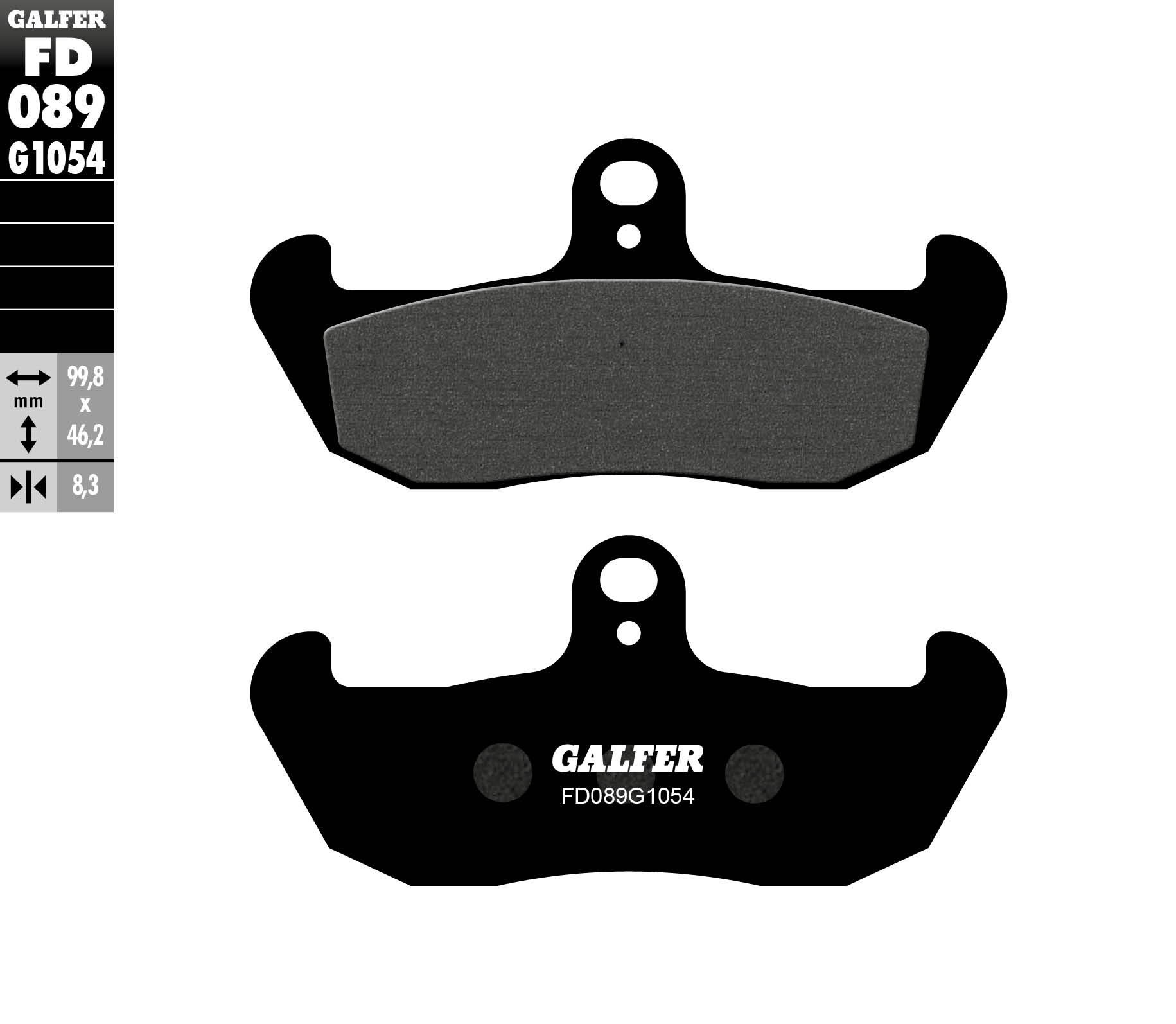 Предни мото накладки Galfer SEMI METAL FD089G1054