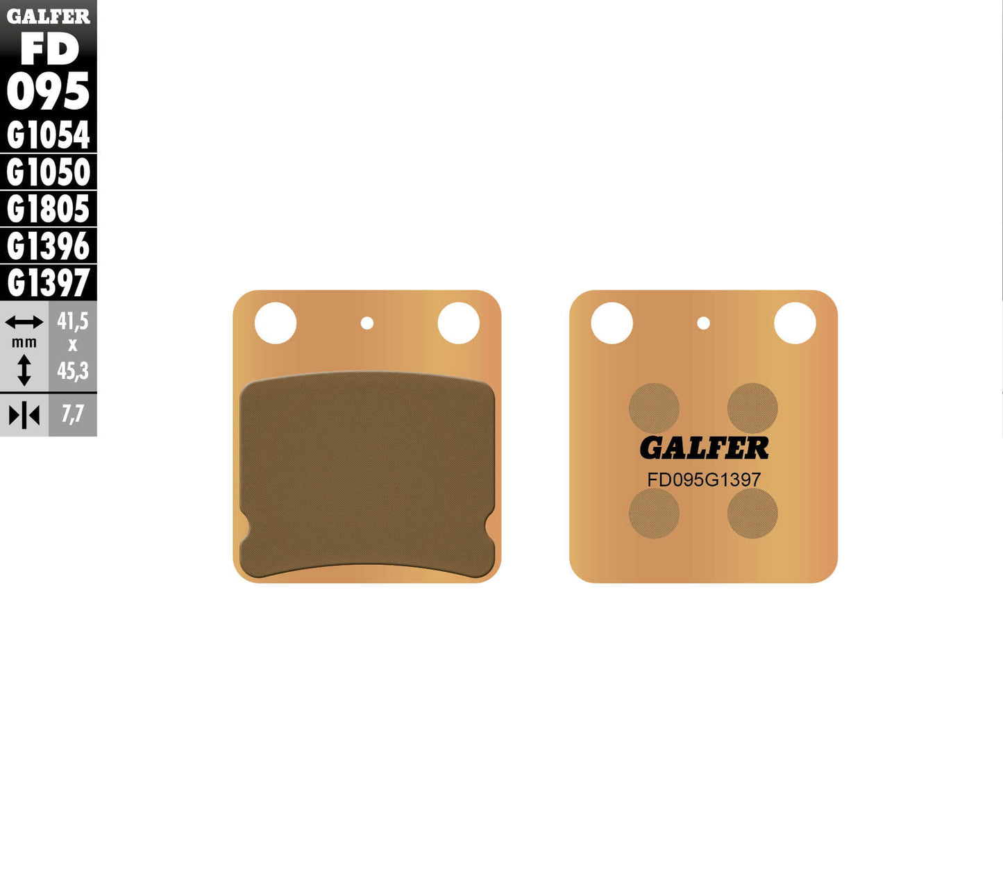 Предни/Задни мото накладки Galfer SINTERED COMPOUND FD095G1397