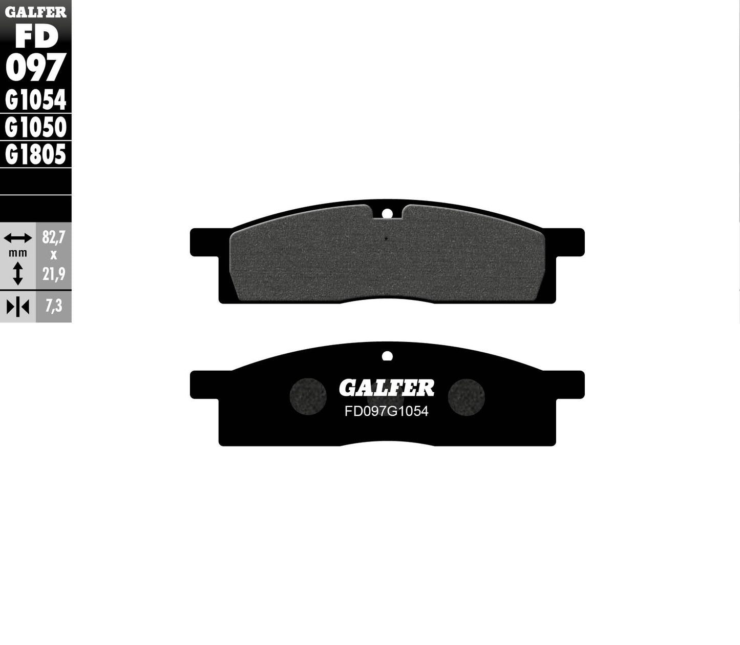 Предни мото накладки Galfer SEMI METAL FD097G1054