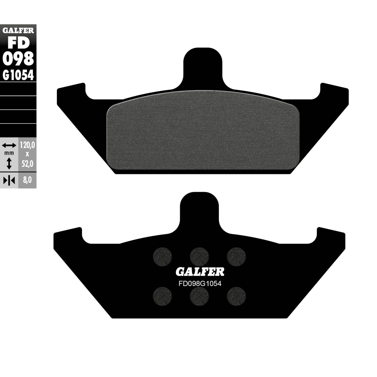 Предни мото накладки Galfer SEMI METAL FD098G1054