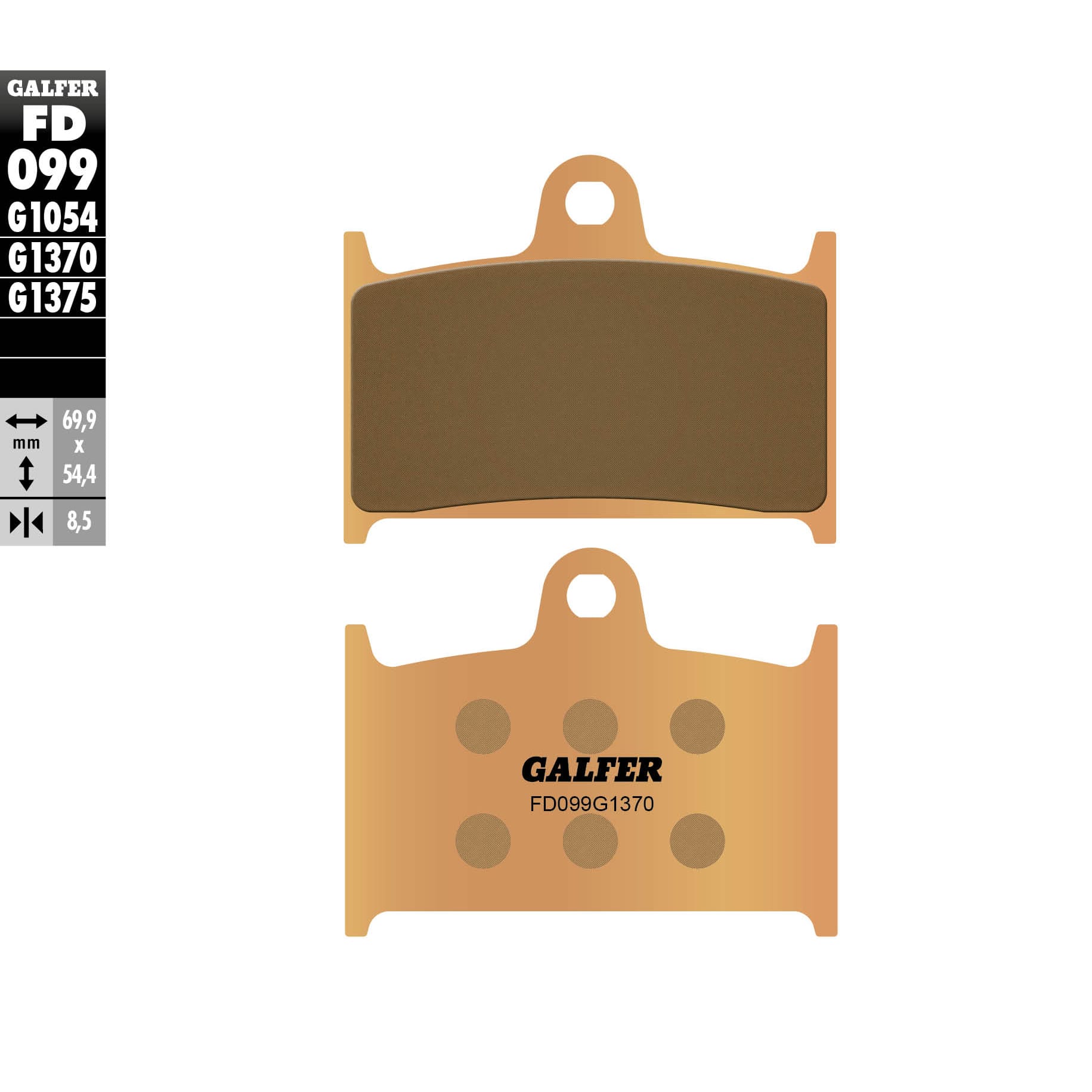 Предни мото накладки Galfer SINTERED COMPOUND FD099G1370