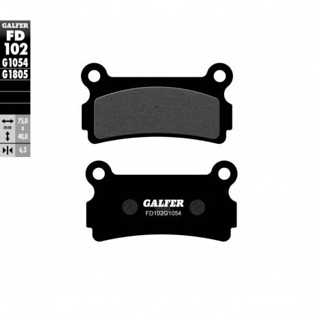 Задни мото накладки Galfer SEMI METAL FD102G1054